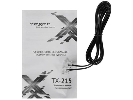 Проводной телефон TeXet TX-215 черный